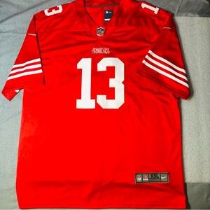 Nike San Francisco 49ers Jersey Mens Sz XXL Red Brock Purdy #13 NFL On Field
